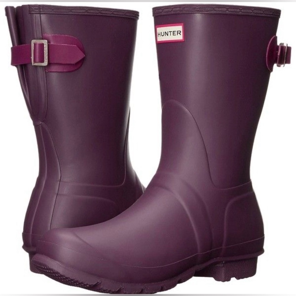 Hunter Women's Original Back Adjustable Short Rain Boots | Size 5